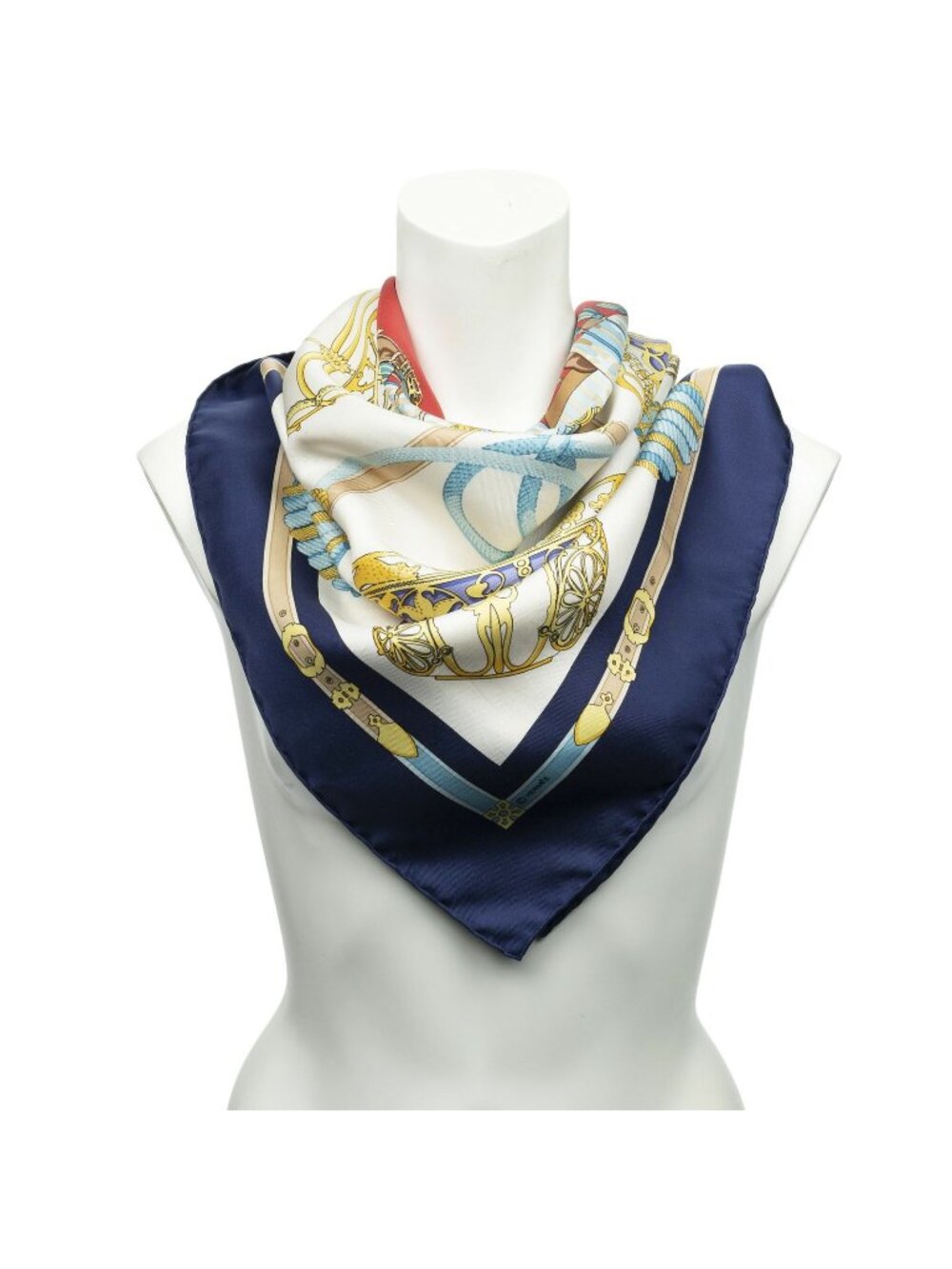 Hermes Scarf Navy